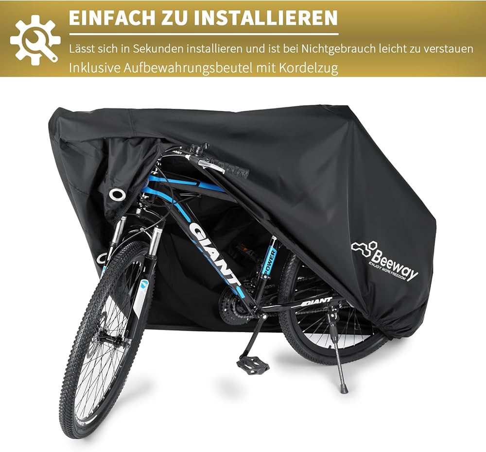 自転車カバー Mサイズ ブラック Amazon.co.jp: BEEWAY自転車カバー、210D ナイロン 防水 厚手